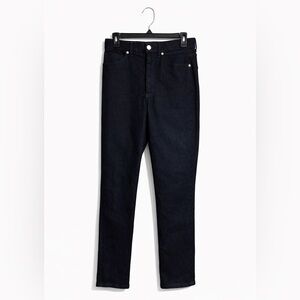 Express Super High Rise Slim Jeans Size 6 Dark Wash Tapered Ankle Denim
